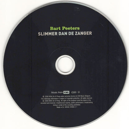 Bart Peeters : Slimmer Dan De Zanger (CD, Album)