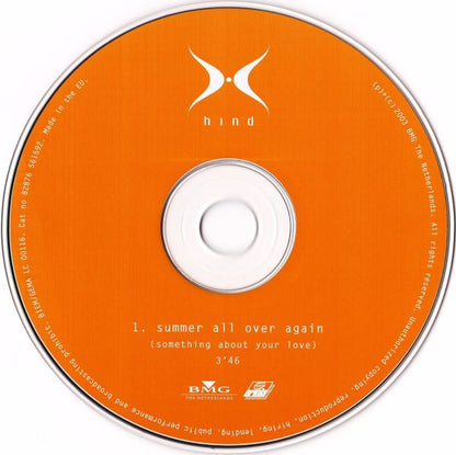 Hind : Summer All Over Again (CD, Single)