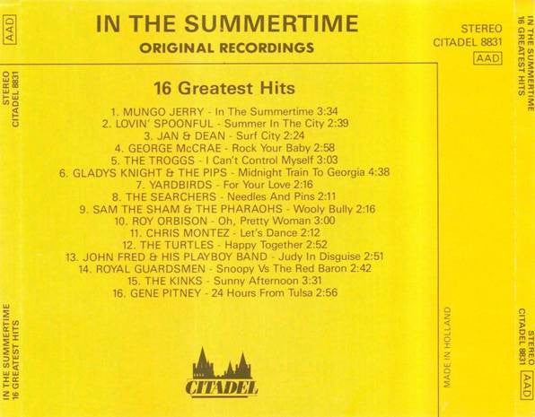 Various : In The Summertime - 16 Greatest Hits - Original Recordings (CD, Comp)