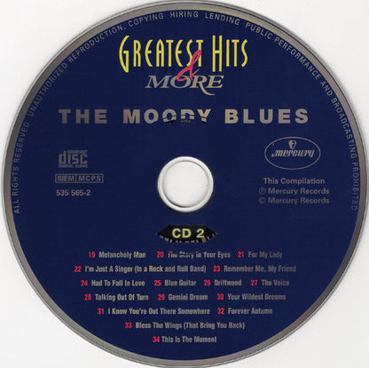 The Moody Blues : Greatest Hits & More (2xCD, Comp)