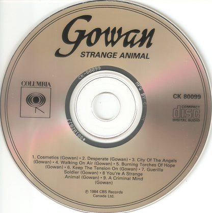 Gowan : Strange Animal (CD, Album, RE)