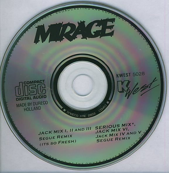 Mirage (12) : Jack Mix 88 - The Best Of Mirage - 88 Non Stop Hits (CD)