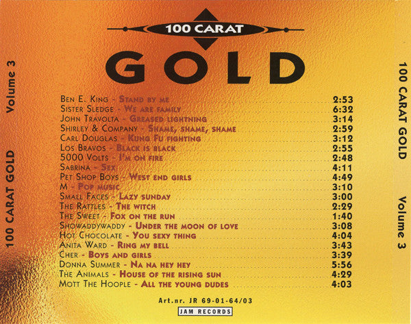 Various : 100 Carat Gold - Volume 3 (CD, Comp)