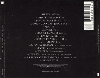 Mark Morrison : The Judgement (Verse 1, Chapter III) (CD, Album)