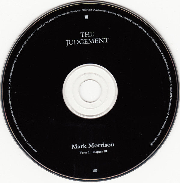 Mark Morrison : The Judgement (Verse 1, Chapter III) (CD, Album)