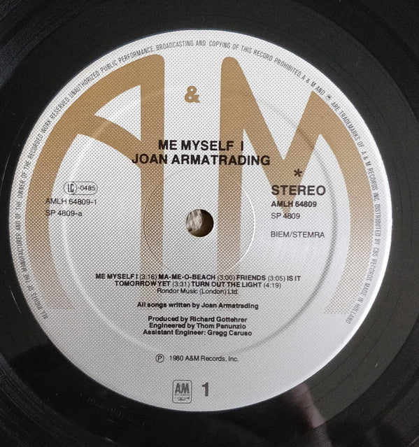 Joan Armatrading : Me Myself I (LP, Album)