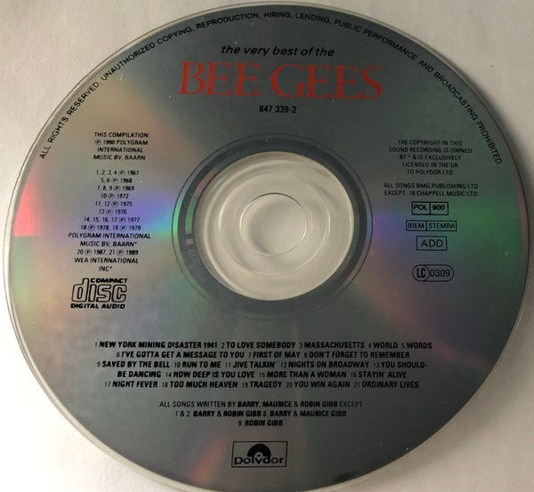 Bee Gees : The Very Best Of The Bee Gees (CD, Comp)