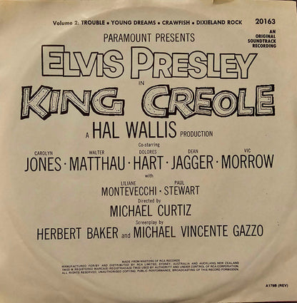 Elvis Presley : King Creole - Vol. 2 (7", EP, RE)