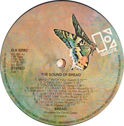 Bread : The Sound Of Bread - Their 20 Finest Songs (LP, Comp, Emb)