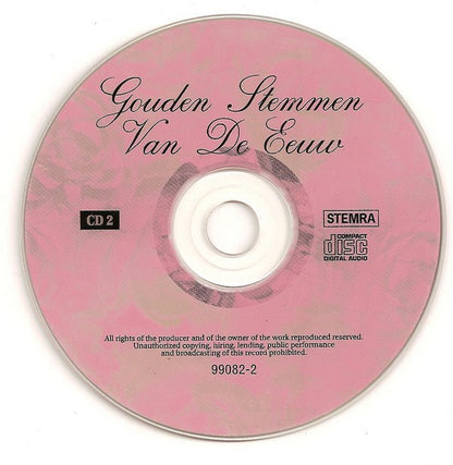 Various : Gouden Stemmen Van De Eeuw (2xCD, Comp)