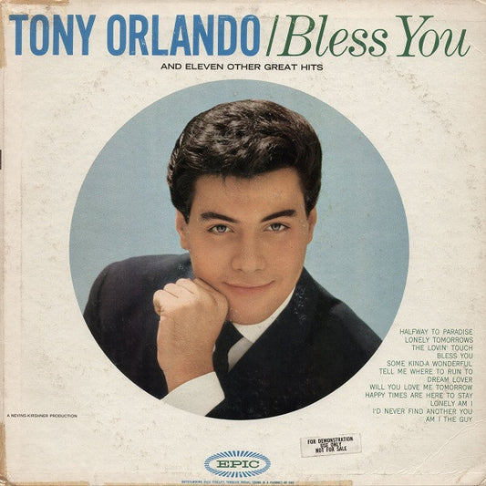 Tony Orlando : Bless You And 11 Other Great Hits (LP, Album, Mono)