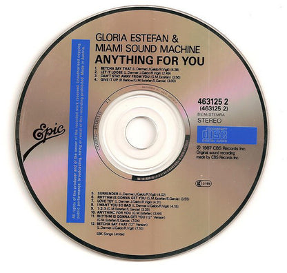 Miami Sound Machine : Anything For You (CD, Album)