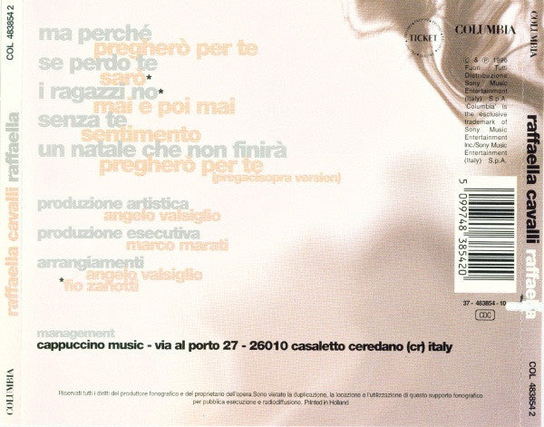 Raffaella Cavalli : Raffaella (CD, Album)