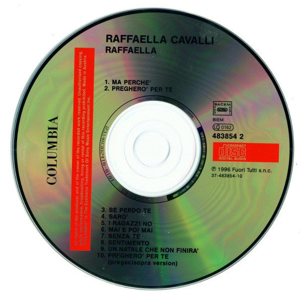 Raffaella Cavalli : Raffaella (CD, Album)