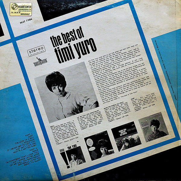 Timi Yuro : The Best Of Timi Yuro (LP, Comp)