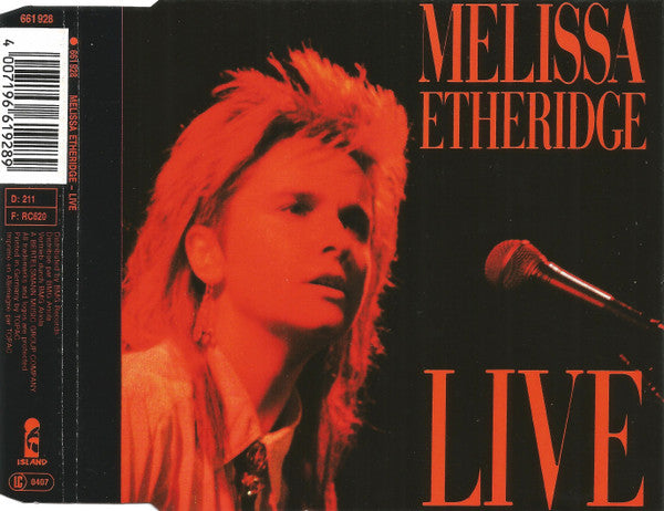 Melissa Etheridge : Live (CD, EP)