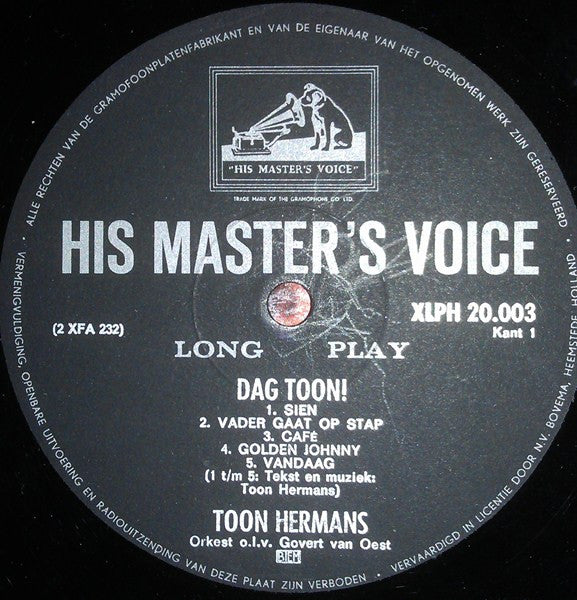 Toon Hermans : Dag Toon (LP, Comp)