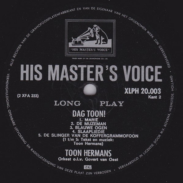 Toon Hermans : Dag Toon (LP, Comp)