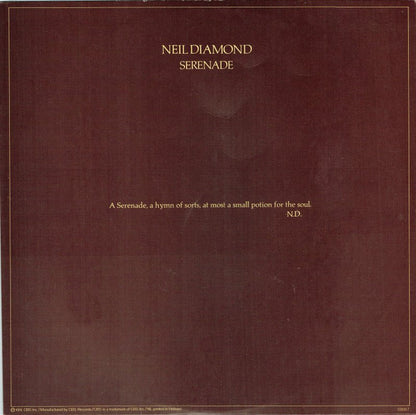 Neil Diamond : Serenade (LP, Album)