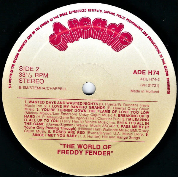 Freddy Fender (2) : The World Of (LP, Comp)