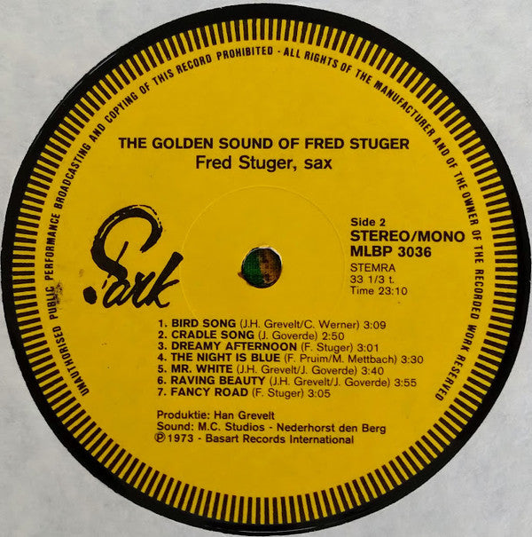 Fred Stuger : The Golden Sound Of Fred Stuger (LP, Album)