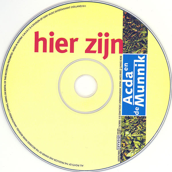 Acda en de Munnik : Hier Zijn (CD, Album)