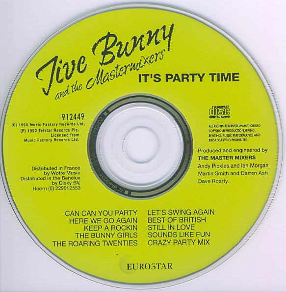 Jive Bunny And The Mastermixers : It's Party Time (CD, Album)