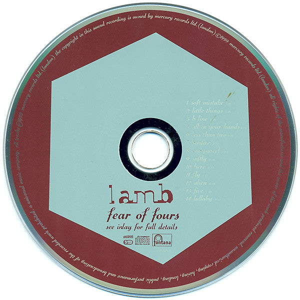 Lamb : Fear Of Fours (CD, Album, RP)