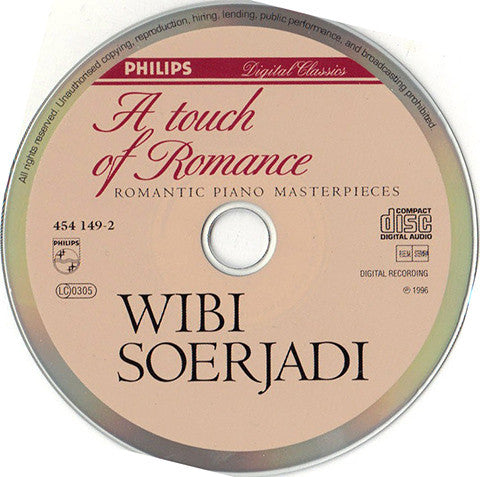 Wibi Soerjadi : A Touch Of Romance (CD, Album)