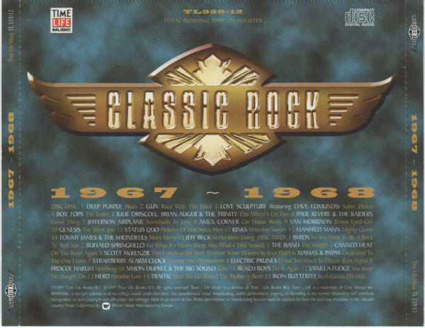 Various : Classic Rock: 1967-1968 (2xCD, Comp)