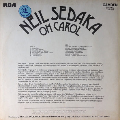 Neil Sedaka : Oh Carol (LP, Comp)