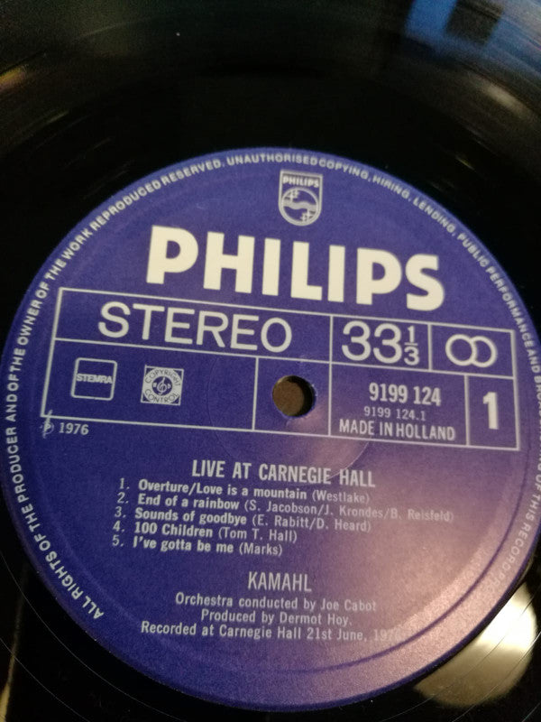 Kamahl : Live At Carnegie Hall (2xLP, Album)