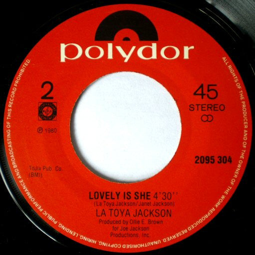 La Toya Jackson : If You Feel The Funk (7", Single)