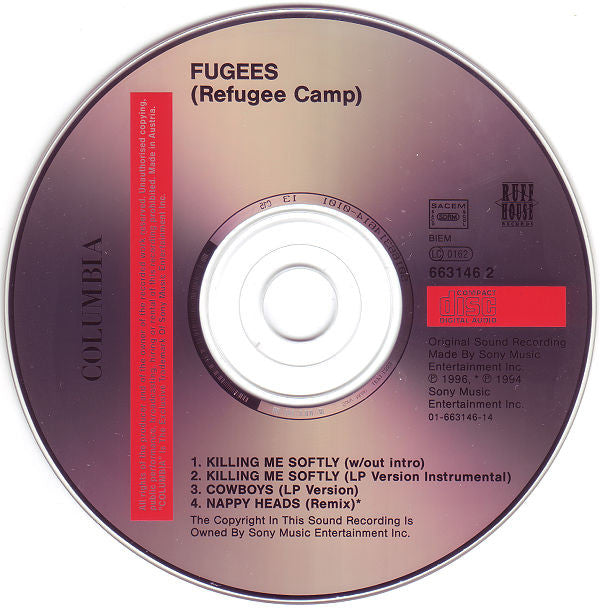 Fugees : Killing Me Softly (CD, Maxi)