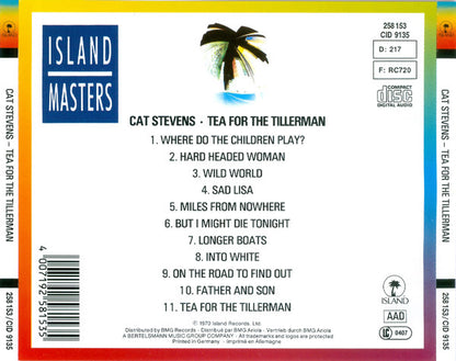 Cat Stevens : Tea For The Tillerman (CD, Album, RE)