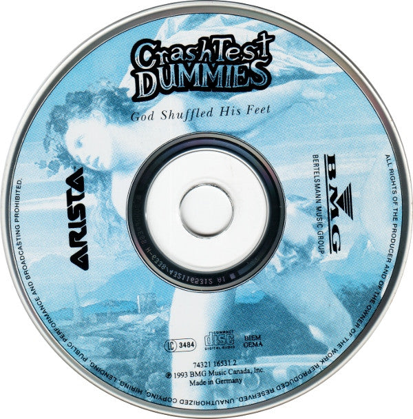 Crash Test Dummies : God Shuffled His Feet (CD, Album)