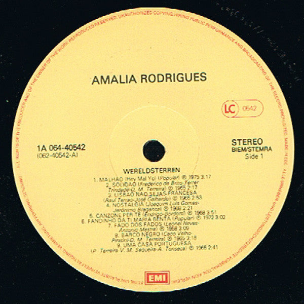 Amália Rodrigues : Grootste Successen (LP, Comp)