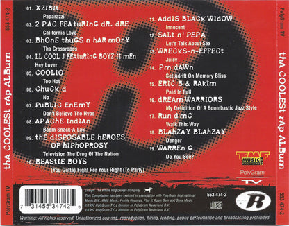 Various : TMF Presents Tha Coolest Rap Album (CD, Comp)