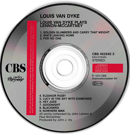 Louis van Dijk : Louis van Dyke Plays Lennon-McCartney (CD, Album, RE)