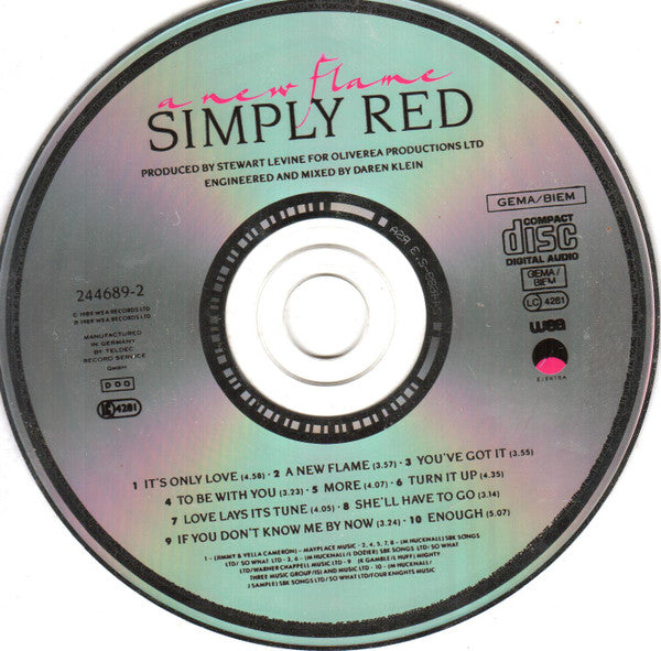 Simply Red : A New Flame (CD, Album)