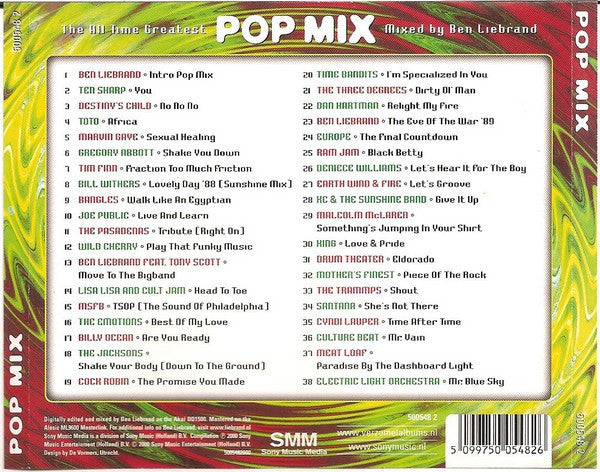 Ben Liebrand : The All Time Greatest Pop Mix (CD, Comp, Mixed)