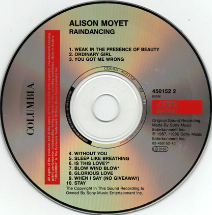 Alison Moyet : Raindancing (CD, Album, RE)
