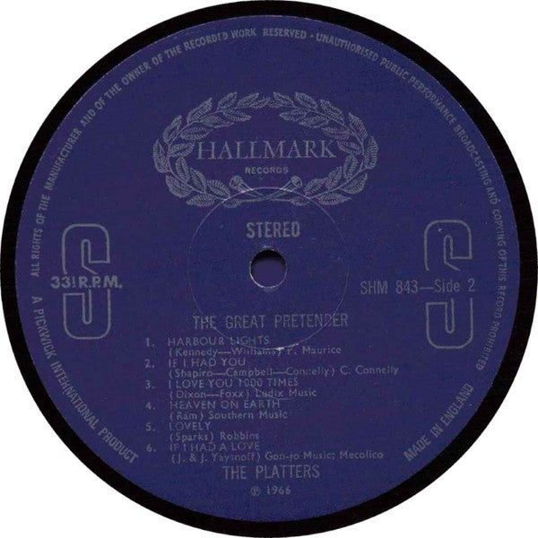 The Platters : The Platters Greatest Hits (3xLP, Comp)