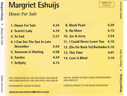 Margriet Eshuijs : House For Sale (CD, Comp)