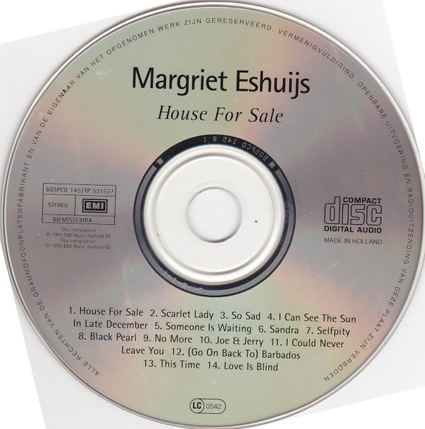 Margriet Eshuijs : House For Sale (CD, Comp)