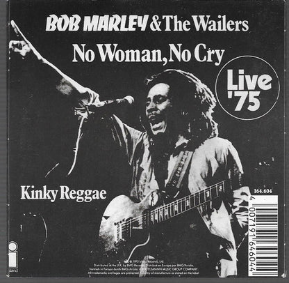 Bob Marley & The Wailers : No Woman, No Cry  Live '75 (CD, Single, RE)