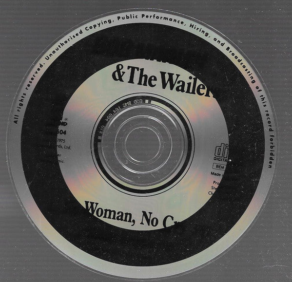 Bob Marley & The Wailers : No Woman, No Cry  Live '75 (CD, Single, RE)