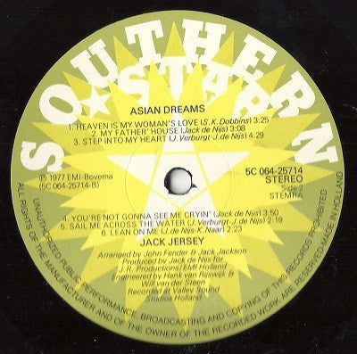 Jack Jersey : Asian Dreams (LP, Album)