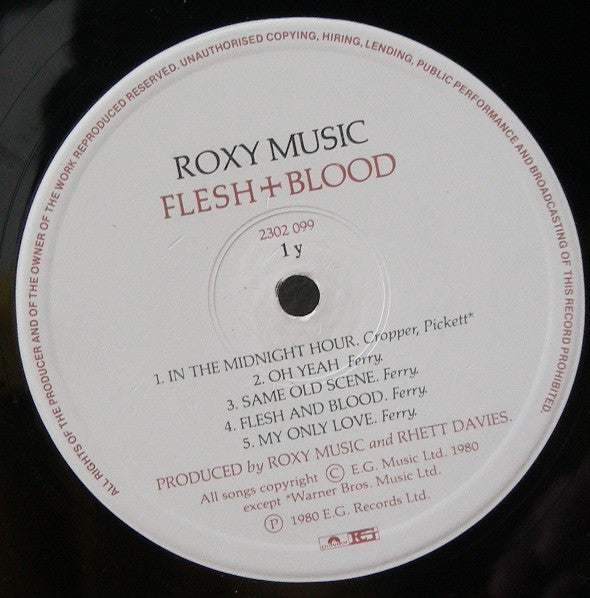 Roxy Music : Flesh + Blood (LP, Album)