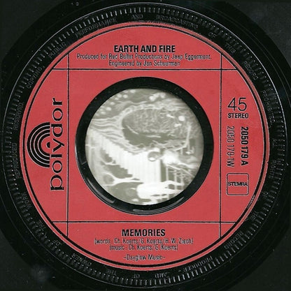 Earth And Fire : Memories (7", Single, Big)